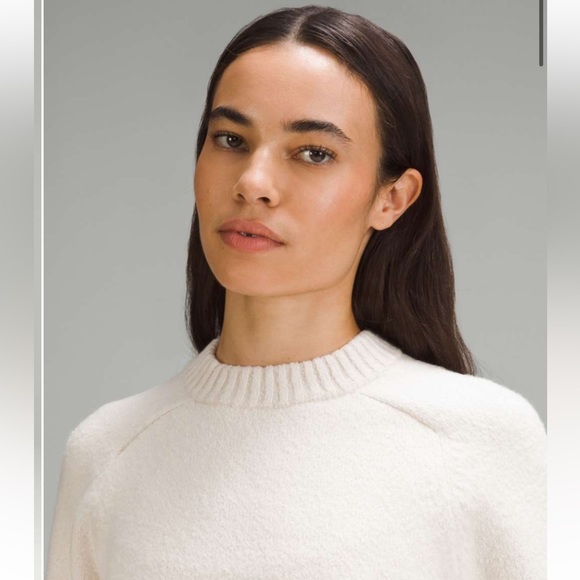 Brushed Cotton Merino Blend Crewneck - Picture 6 of 10